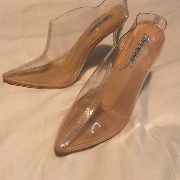 yeezy transparent mule